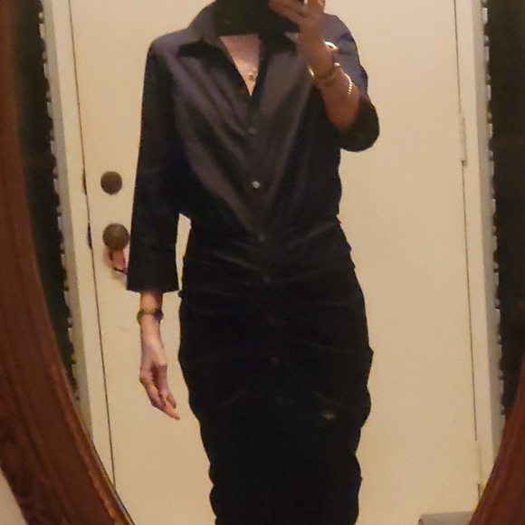 Sexy Veronica Beard Black Paperbag Dress - Picture 8 of 10